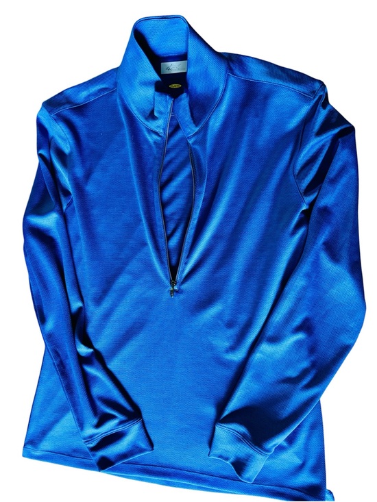 Greg Norman Collection Other - NWT Greg Norman Collection Men’s Long Sleeve Zip-Front Polo - Royal Blue